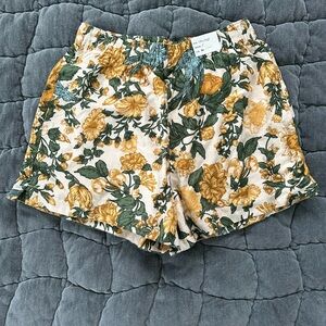 Abercrombie Linen Blend Pull On Shorts